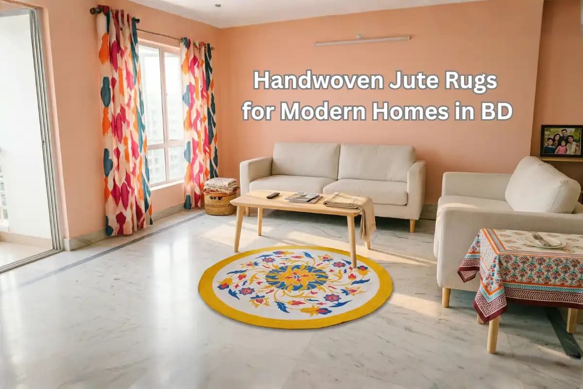 Handwoven Jute Rugs for Sustainable Modern Homes in Bangladesh